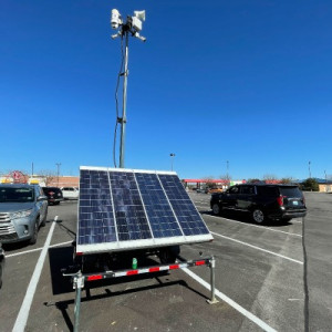 LotGuard Surveillance Trailer Parking Lot